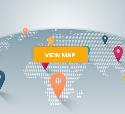 SIXT の Trondheim 空港のレンタル・デスクの地図